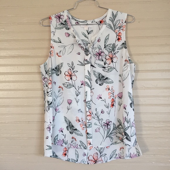 c&e Tops - C&e Flower Button Down Shirt Size XL